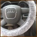 sheepskin steel wheel cover