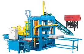 Semi-automatic concrete block making machine QTY4-20B high output hollow block machinery paving block making plant