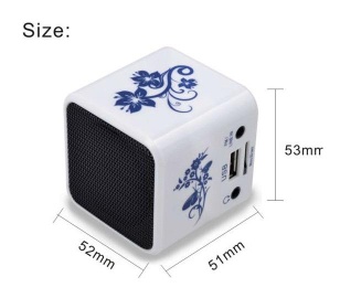 mini speaker with clock and FM radio