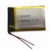 Li-polymer Battery Pack with 900mAh Capacity and 3.7V Nominal Voltage, Ideal for Cellphone