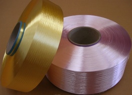 Dope dyed polyester yarn