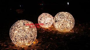 LED Outdoor Lights Handmade Aluminum Wire, Handmade LED Garden Lamps