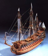 Boat handicraft: model ship Soleil Royal