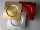 Leather plate,Dinner Plate,Service Plates,lacquer plastic tray,Gold Charger Plate ,Gild plate