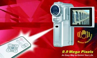 9-in-1 Digital Video Camcorder with 9.9M Pixels resolution