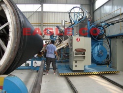 HDPE Porfiles Wall Spiral Winding Pipe Production Line