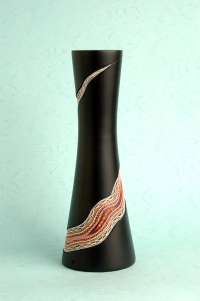 wooden vase