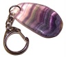 Engraved semi-precious stones keychain