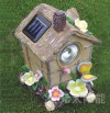 solar resinous craftwork light