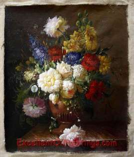 Flower oil paintings