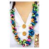 NECKLACE Set with Ear rings, multicolor