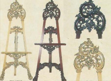 sell wood carving easel for Framed painting