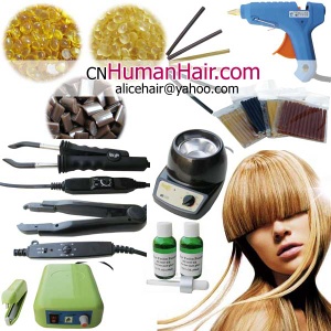 human hair, extension hair tool