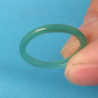 Dark green agate finger rings