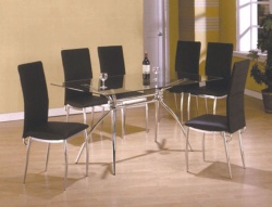 Metal dinning table set