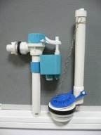 Toilet tank fittings: flush valve
