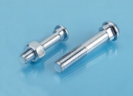 Oval Neck Track Bolt , guradrail bolt ZINC PLATED.