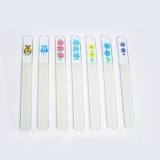 glass nail file with beauty pic on the handle