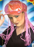 Pink Caps Hats With Plaits,