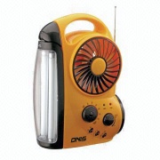 Multifunctional Rechargeable Lantern with 5-inch Fan, AM/FM Radio and Torch