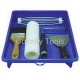 Painting Tools: paint roller, paint brush, paint tray, extension pole