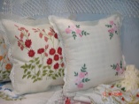 Cushion by silk and cotton