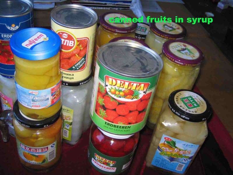 CANNED FRUITS