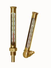 Round Glass Thermometer with protecting case