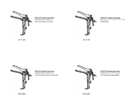 Gynecological and Obstetrical Instruments
