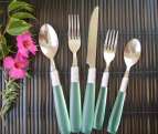 Stainless Steel Tableware with Plastic Handle 