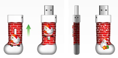 Santa Stocking USB memory disk