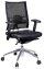 mid mesh back leather seat swivel chair