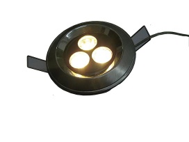 3x1W high power led downlight