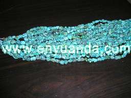 Turquoise nugget beads