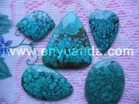 Turquoise freeform pendants