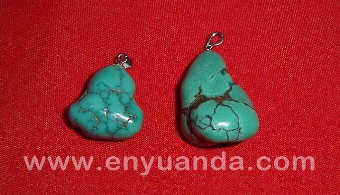 Natural turquoise nuggets pendants(YDJ-1)
