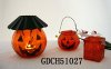 Glass pumpkin lantern