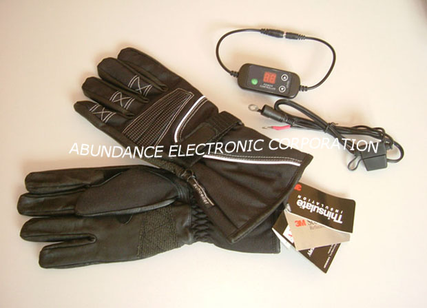 heated leather glove