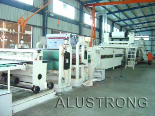 production line of aluminum composite panel