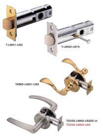 Tubular lock set W/crystal knob