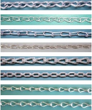 weldless chain, single jack chain, sash chain, double loop chain, plumbers chain