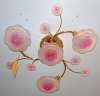 Ceiling lamp of the design(Form of the rose)