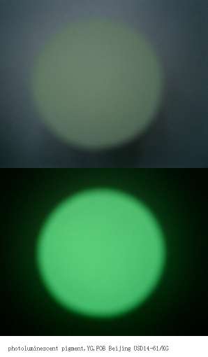 photoluminescent/luminous/glowing/phosphorescent pigment/powder