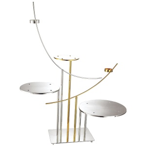 Japanese style 3-layer cake stand with flower