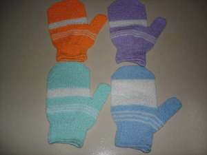 nylon bath gloves