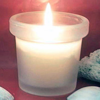 5277  glass candle holder