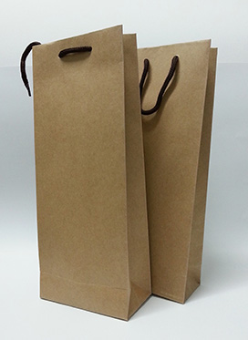牛皮紙提袋-尺寸: 140x70x350(H)mm