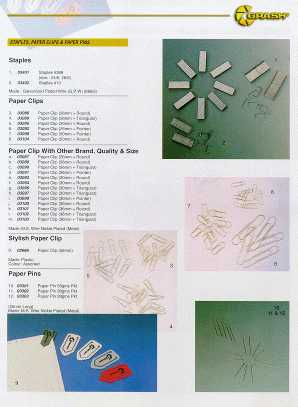 Staples, Paper Clips & Paper Pins