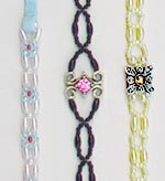 Folk Beads fabric bra straps