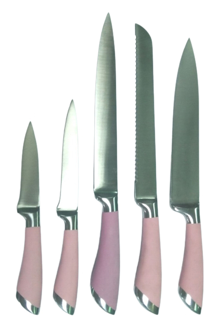 5-pc Kitchen Knife Set | PP Handle with Steel Cap